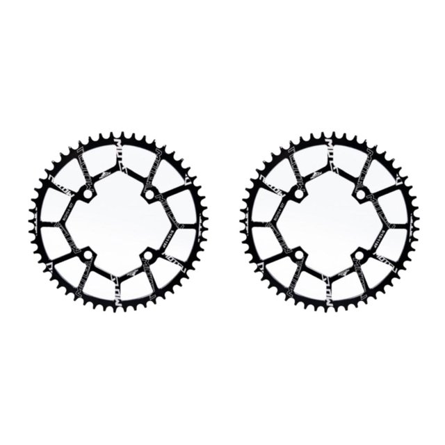 VONKY 1/2/3/5 Vélo 104BCD Roue à Chaîne Ronde Pièces de Bague Noir 52T 2PCS