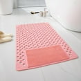 thumbnail image 6 of Mecorevxz Square Shower Mat,15.75x 27.56 Inch Non Slip Bath Mat for Tub, Soft PVC Bathtub Mats with Drain Holes,Quick Drying Bathroom Stall Floor Mat,Bathroom Accessories Without Suction Cup,Pink, 6 of 7