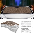 thumbnail image 4 of Kdxio Brown Leopard Print Front Windshield Sun Shade,Folding Auto Sunshade for Car Truck SUV-, 4 of 7