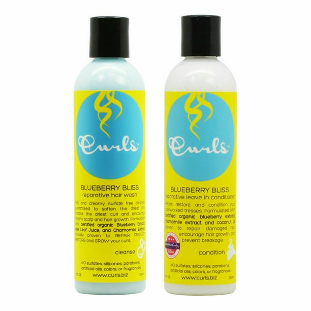 Curls Blueberry Bliss Reparative Hair Wash+LeaveIn