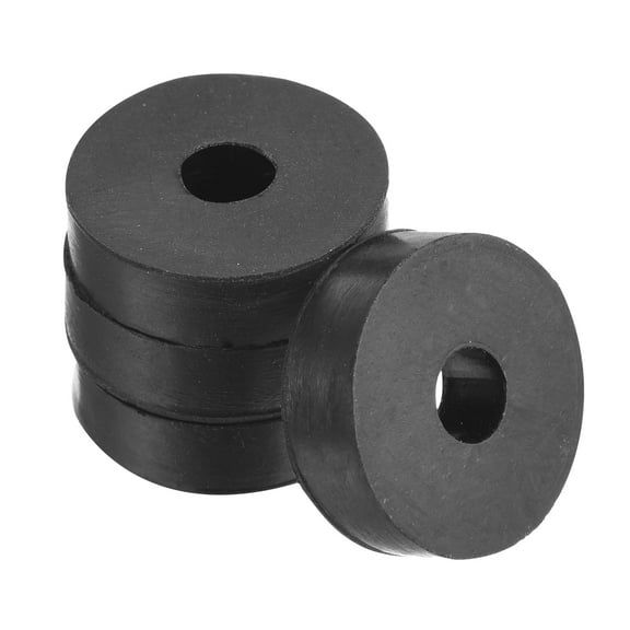 Uxcell 0.28" ID 1" OD Vibration Isolation Rubber Washers Damping Pads Mechanical Anti Vibration for HVAC 4 Pack
