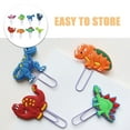 thumbnail image 4 of Miangastore 8Pcs Paper Clips Delicate Paperclips Cartoon Dinosaur Paper Memo Clips Document Clips Lovely Paperclips, 4 of 9