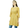 thumbnail image 5 of Phagun Women Tunic Top Short Kurti Elastic Waist Indian Ethnic Blouse, 5 of 7