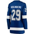 thumbnail image 3 of Women's Fanatics Pontus Holmberg Blue Tampa Bay Lightning Home Breakaway Jersey, 3 of 3