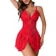 thumbnail image 1 of Gibobby Ropa interior mujer sexy Ropa Interior Divertida para Mujer, Escote En V Profundo, Encaje Sexy, Vestido Transparente, Vestido para Conjuntos De Lencería(Rojo, CH), 1 of 5