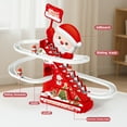 thumbnail image 4 of Santa Claus Track Slide Toy with Climbing Stairs Christmas Theme Plastic Construction for Holiday Decoration and Gift for Kids, 4 of 5