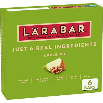 Larabar Apple Pie, Gluten Free Vegan Fruit & Nut Bars, 1.6 oz bars, 6 ct