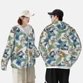 thumbnail image 4 of Lsque Dinosaurs And Leaves UPF 50+ Lightweight Sun Protection Men's Women's Long Sleeve Shirt, Hoodie Performance -XX-Large, 4 of 9