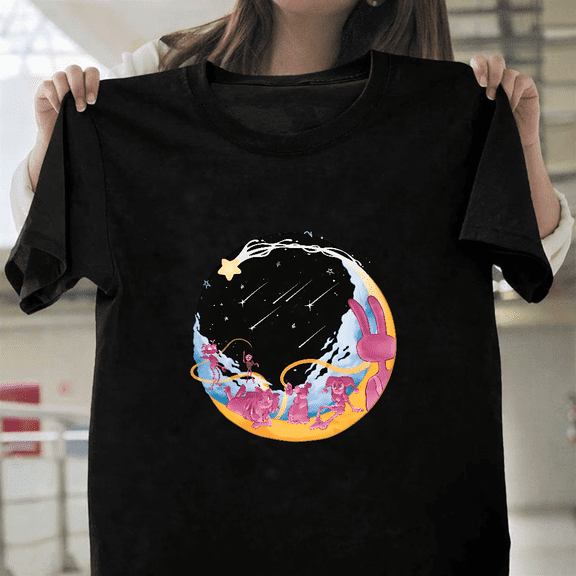 Tadc Stargazing Digital Circus Beautiful Night Sky Unisex T-Shirt, up to size 3XL.