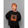 thumbnail image 2 of Nice Is Overrated Dark Christmas Humor Women's Sweatshirt, 2 of 4
