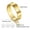 Gold, variant on Stainless Steel Ring with Cross Cut Out Design Non-Mainstream Ring Birthday Gift Idea Special Occasion Present Religious Jewelry Statement Ring