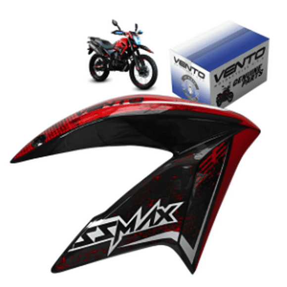 Cubierta Tapa Derecha De Tanque Vento Crossmax 250 Original Rojo/negro