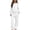White, variant on Jalioing Big Boys Girls Tracksuit 2 Piece Zipper Hoodies Wide Leg Sweatpants Set Winter Casual Workout Outfits