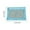 Sky Blue-785, variant on 3 Ring Binder Pencil Pouch, Zipper Pencil Case with Transparent Pvc Window, 9.8 X 7.1 Large Capacity Detachable Folder for Pens & Markers, for Educational, College Learner and Office