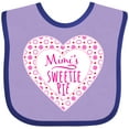 thumbnail image 3 of Inktastic Mimi's Sweetie Pie with Pink Hearts Boys or Girls Baby Bib, 3 of 4