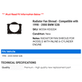 thumbnail image 2 of Radiator Fan Shroud - Compatible with 1998 - 2000 BMW 528i 1999, 2 of 2