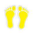 thumbnail image 5 of CoudarTitie 29cm x 14cm stickers for children, stickers for, feet for school, children's Yellow, 5 of 9