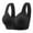 Black, variant on yievot Women's Front Button Closure Bra Comfort Full Coverage Bra Senior Front-Closing Wirefree Bra Everyday Wireless Bras