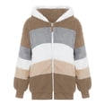 thumbnail image 4 of Vividxx Jacket For Girls Thicken Hooded Jacket With Zipper Front Cozy Outerwear For Cold Weather And Outdoor Adventures 11-12 Years, 4 of 5
