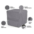 thumbnail image 4 of Covermates Square Dining Table Cover - Water-Resistant Polyester, Mesh Ventilation, Patio Table Covers, 42W x 42D x 35H, Charcoal, 4 of 8