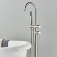 thumbnail image 5 of Zamery Freestanding Bathtub Faucet set Bathroom Tub Filler with Hand Shower Floor Mount Tub Filler w/Hand Shower, 5 of 9