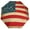 Retro American Flag, variant on POBUDS Windproof Automatic Umbrella – Steel-Carbon Fiber Frame, UV-Blocking Black Coating Inside, Auto Open/Close - Plaid