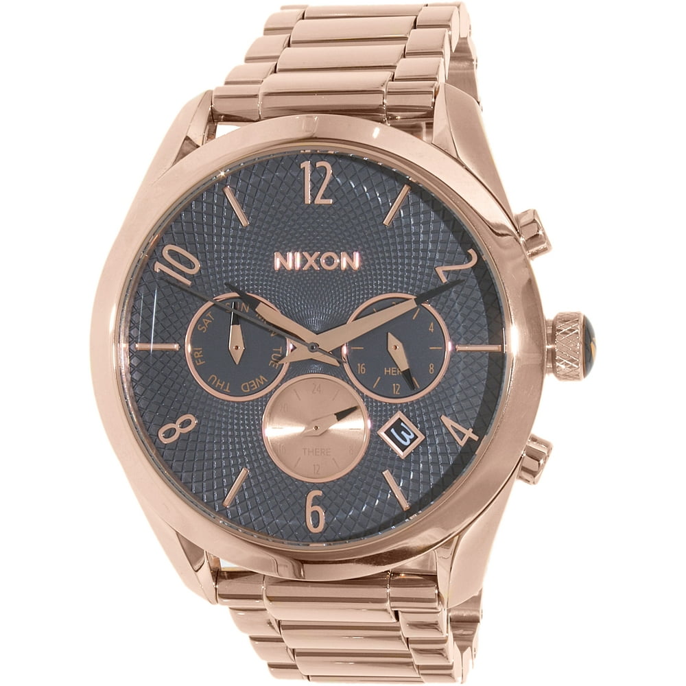 nixon rerun rose gold