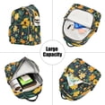 thumbnail image 5 of Quilted Backpack Fashion Backpack 11.41 * 6.1 * 14.17 Inch Women's Fashion Backpack Picnic Shopping Travel Out Sports backpack Pretty Flowers1, 5 of 7