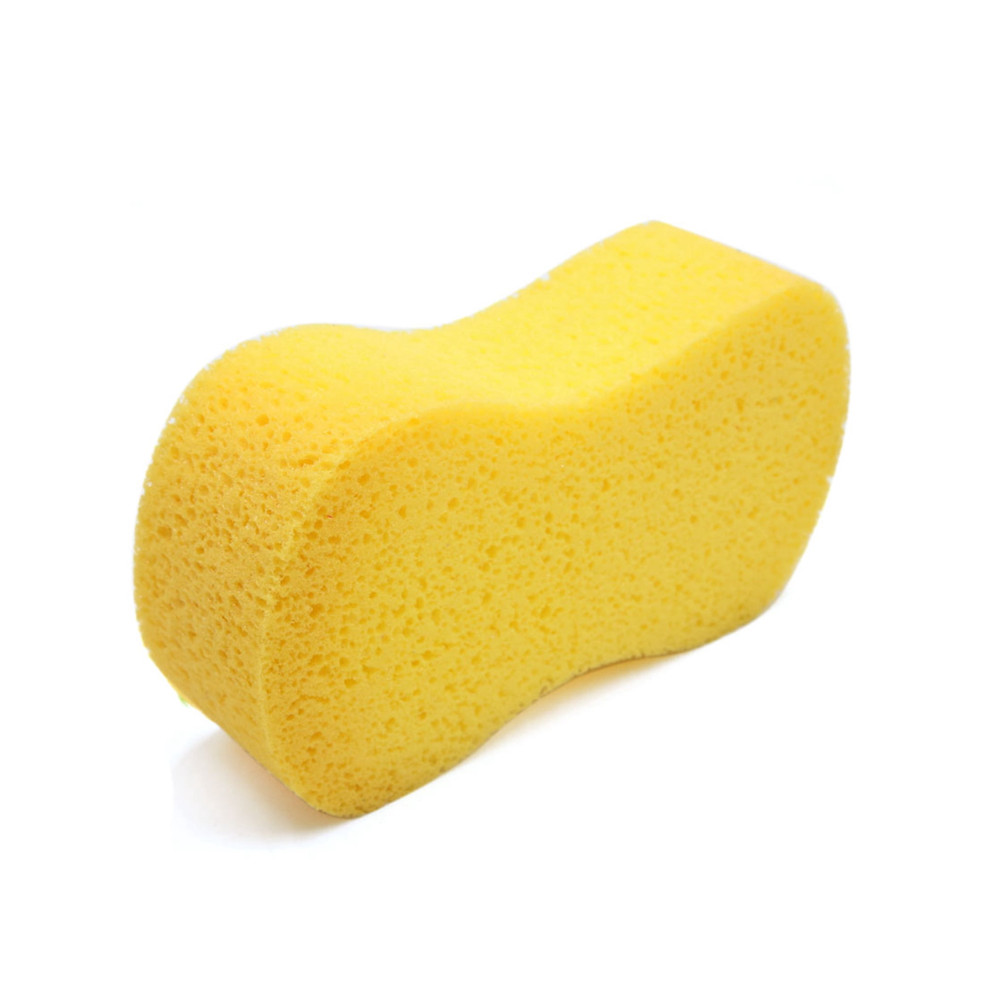 Unique Bargains Universal Yellow 8 Shaped Car Washing Sponge Pad for Car Cleaning