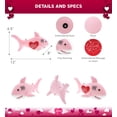 thumbnail image 4 of DolliBu I Love You Heart Pink Shark Baby Soft Plush - 12 inches, 4 of 8