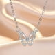 thumbnail image 5 of Collar de moda con 28 circonitas cúbicas para mujer regalo maravilloso plata y oro rosa Xihbxyly, 5 of 7