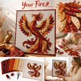 thumbnail image 4 of Phoenix Patchwork DIY Kit, Layered Fabric Wall Art, Beginner-Friendly Sewing Craft for Door & Wall Decor, Creative Gift for Adults, 4 of 6