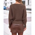 thumbnail image 4 of BTFBM Wrap Cross Ribbed Knit Cropped Sweaters for Women | V Neck Cozy Sweater With Safe Snap,Long Sleeve Fall Clothes Winter Clothing,Holiday Outfits, 4 of 10