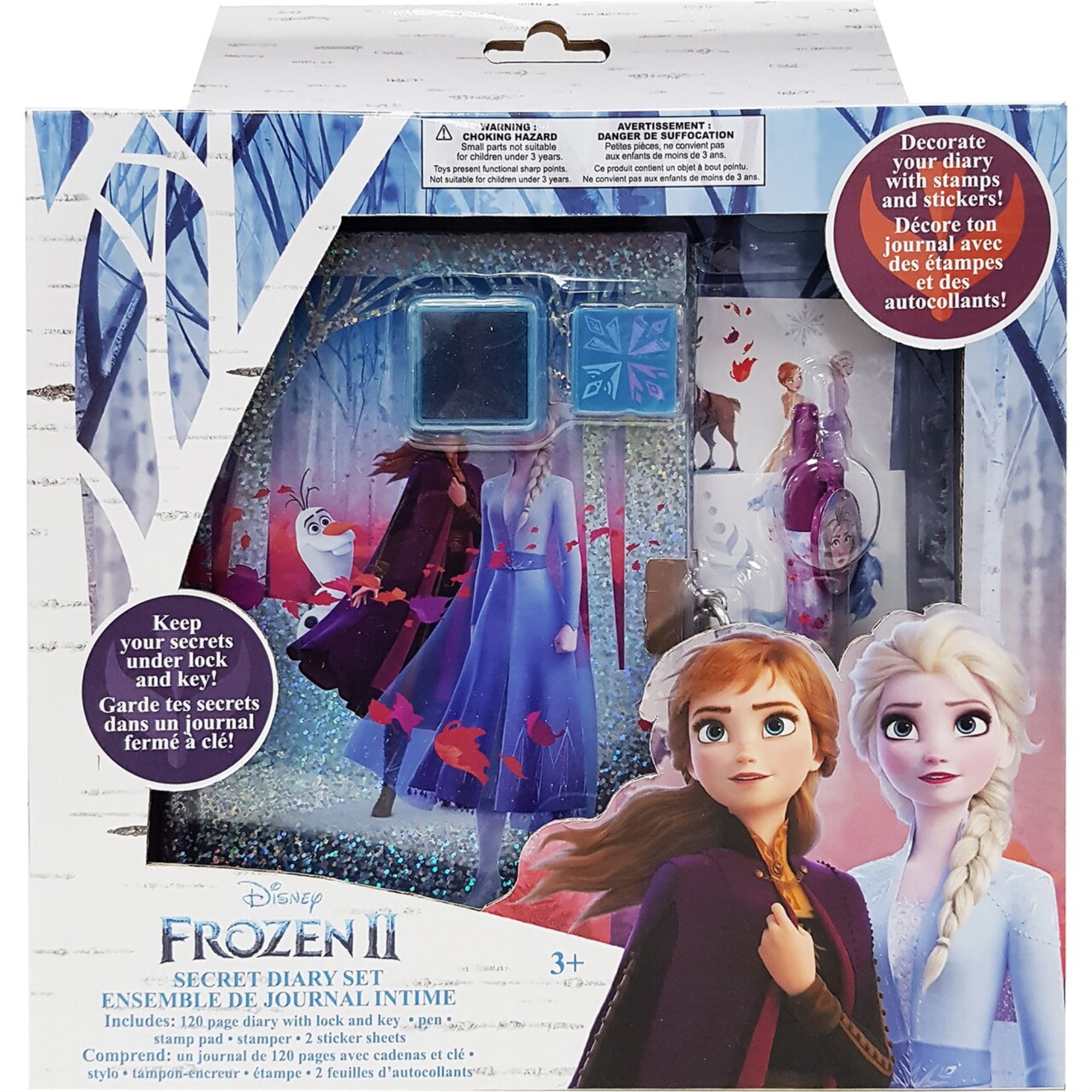 Diary w/ pen & lock New Disney girl's Princess or Frozen Elsa Anna Journal 