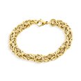 thumbnail image 2 of Bling Jewelry Mens Thick Men's Biker Jewelry Chain Link Bracelet GoldSilver 8.5-9 Inch, 2 of 4