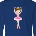 thumbnail image 4 of Inktastic Ballerina with Two Buns Long Sleeve Youth T-Shirt, 4 of 5