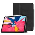 thumbnail image 1 of Fintie iPad Pro 11-inch 2018 Case with Apple Pencil Holder - PU Leather Folio Cover, Black, 1 of 7