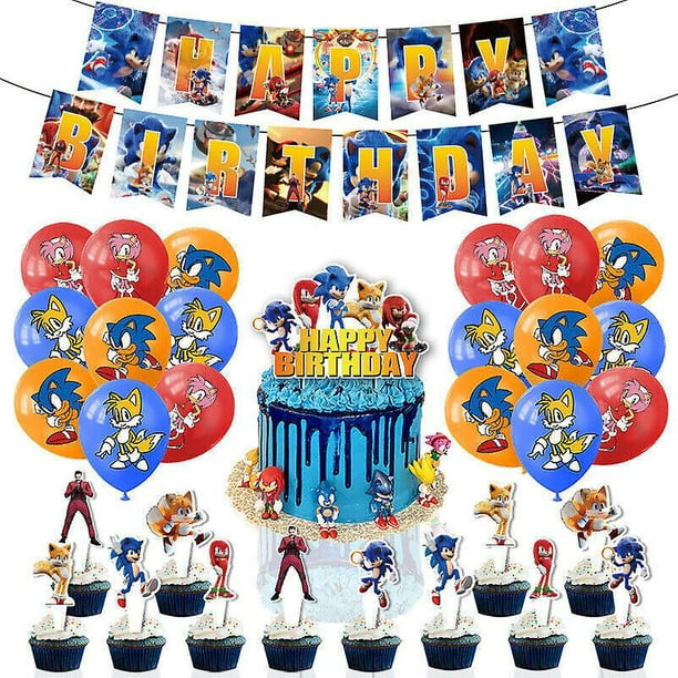 Gâteau Sonic, Sonic Party, anniversaire sonique, Sonic Party Decor