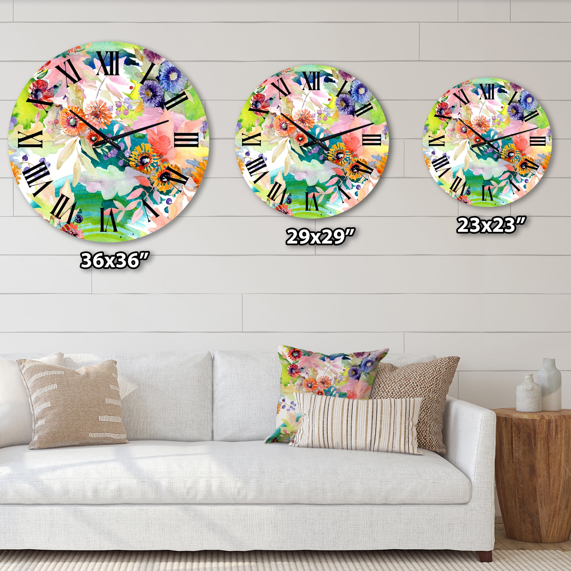 Designart 1 in Quartz Traditional Wall Clock