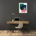 thumbnail image 3 of Lee, Judson 12x14 White Modern Wood Framed Museum Art Print Titled - Peace-Blue-Green II, 3 of 4
