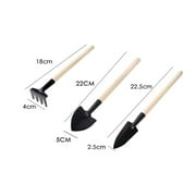 OAVQHLG3B Mini Garden Tool Set,3 Piece Gardening Hand Tools Includes Hand Shovel, Transplant Shovel, Cultivator Hand Rake, Fairy Garden Plant Care