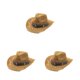 thumbnail image 3 of Sonducket Sombrero de paja de vaquero, protección solar de ala ancha, transpirable, para verano, al aire libre, senderismo, Picnic, playa, gorra Type1 NO1, 3 of 6