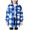 Blue, variant on Girls Plaid Fuzzy Fleece Jacket Casual Button Down Sherpa Overcoat Christmas Faux Fur Jackets Fall Winter Warm Outwear with Pockets