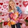thumbnail image 4 of Cowsor Boys Girls Valentine s Day Printed Crewneck Sweatshirt with Pocket Casual Athletic Long Sleeve Top for 3-15 Years Old Fall Winter, 4 of 6