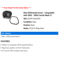 thumbnail image 2 of Rear Differential Cover - Compatible with 2006 - 2008 Lincoln Mark LT 2007, 2 of 2