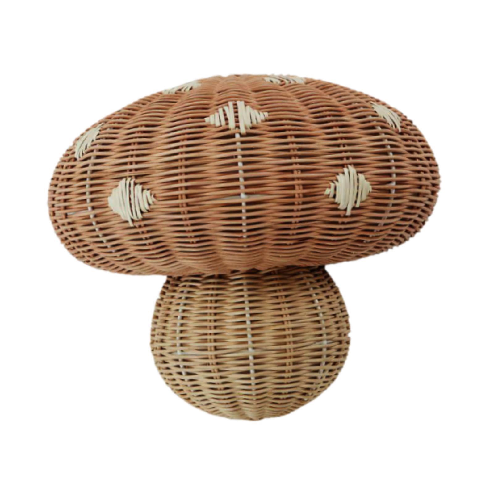 Bothyi Wall Hanging Lamp Shade Handwoven Lampshade Shaped Boho Retro Lamp Bulb