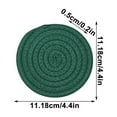 thumbnail image 3 of Uscallm Round Woven Placemats Set of 6, Table Mats for Dining Table, Heat Resistant Non-slip Table Placemats with Storage Bracket Deals of The Day Today'S Deals, 3 of 6