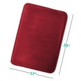 thumbnail image 5 of Nestl Absorbent Memory Foam Bath Mat Set Bathroom Rug, Red, 17"x24", 5 of 7