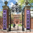 thumbnail image 2 of 2026 Graduation Banners Decorations, Graduation Banner Graduation Party Supplies Class of 2026, Hanging Congratulations/Congrats Grad Banner for Door and Porch, Party Decor - Purple, 2 of 14