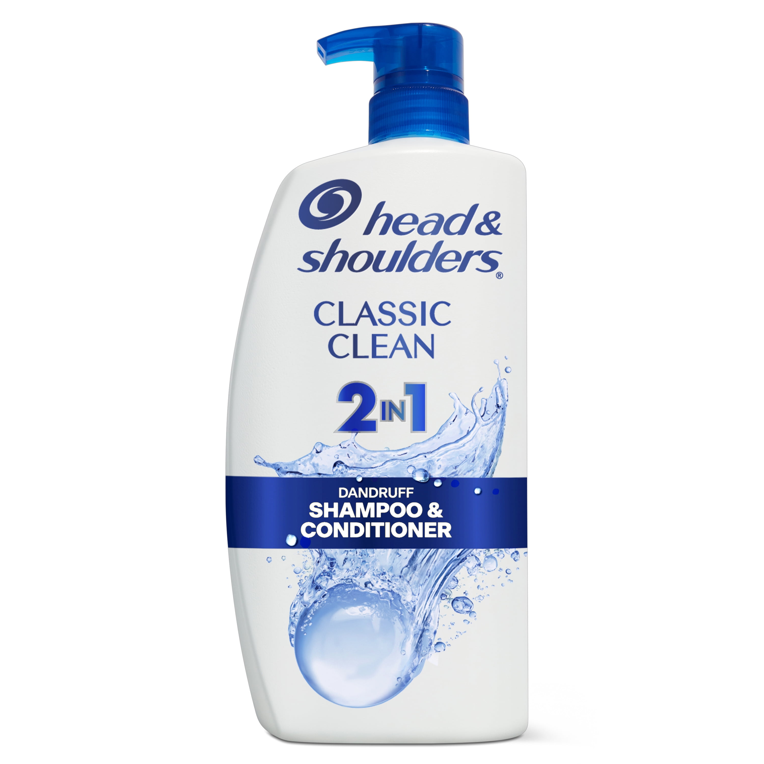 Head & Shoulders 2 in 1 Dandruff Shampoo and Conditioner, Classic Clean, 28 oz